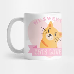 I Love My Sweety Cat Mug